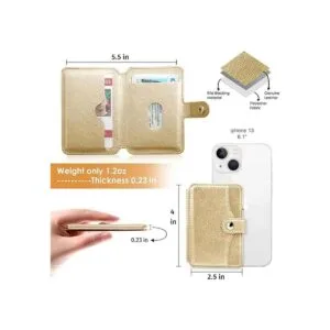 Monedero para teléfono celular con adhesivo delgado 3M_2