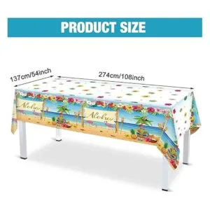 Mantel de flamenco 3 piezas de plástico hawaiano para_3