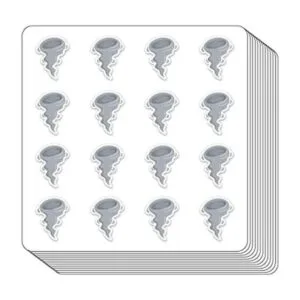 Tornado Calcomanías planificadoras 0.5 pulgadas álbum_1