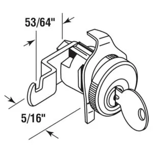 PrimeLine S 4138 Cerradura para buzón 5 pines bañada_2