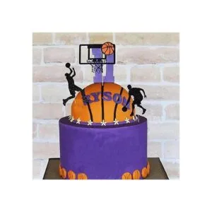 Baloncesto fiesta de cumpleaños torta sombrero de_3
