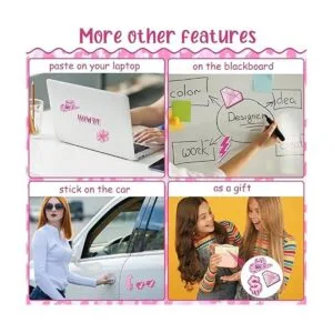 Imanes de refrigerador preppy rosa para mujer imanes de_7