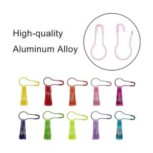 500 pines coloridos en forma de pera de seguridad con_4