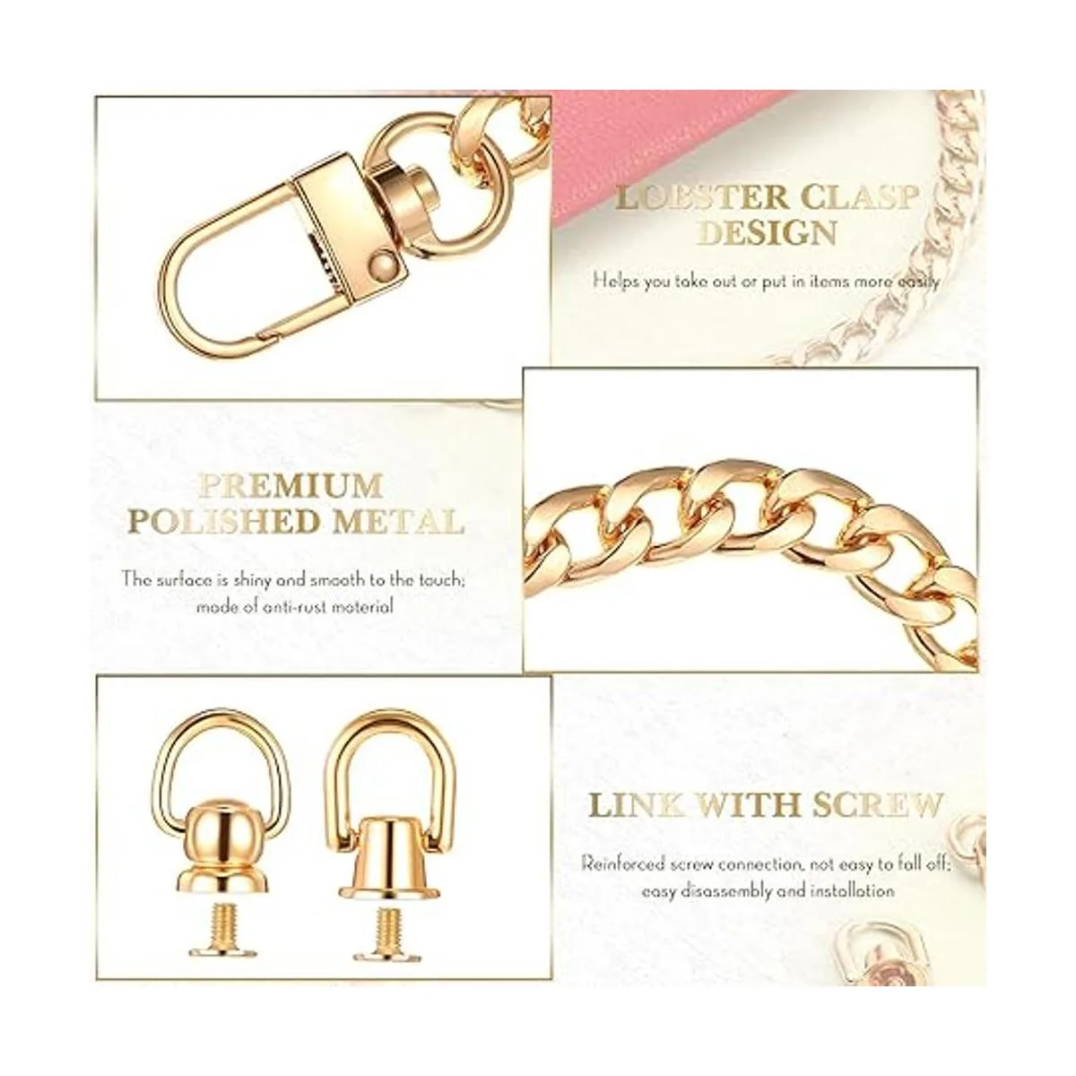 Kenning 4 piezas de 7.9 pulgadas correa de cadena para_3