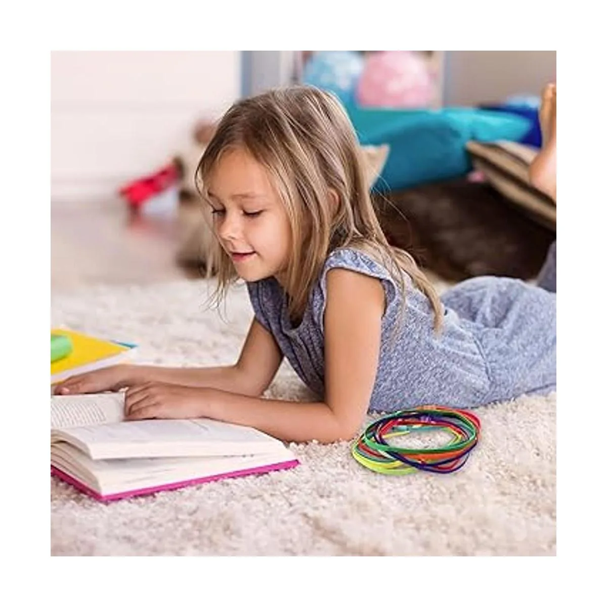 20 marcadores elásticos de acero inoxidable para libros de_7