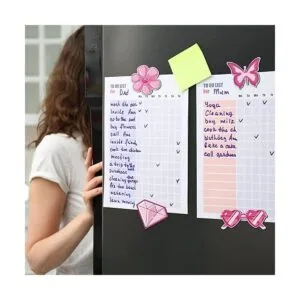 Imanes de refrigerador preppy rosa para mujer imanes de_6