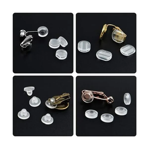 Almohadillas para aretes 60 piezas 6 tamaños cómodas_3