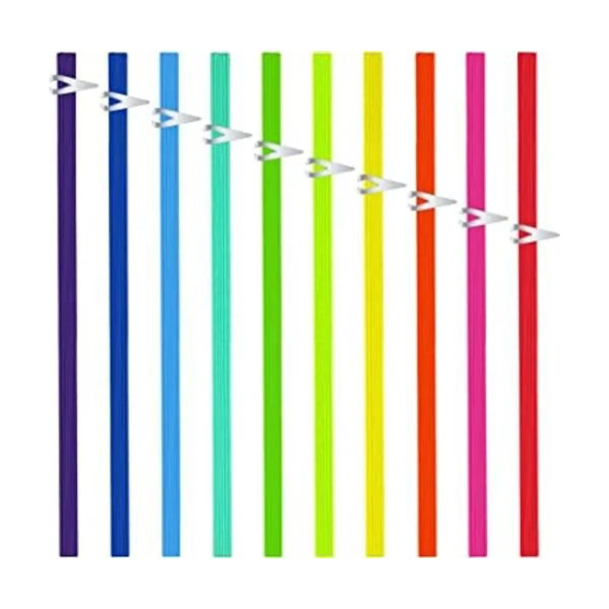 20 marcadores elásticos de acero inoxidable para libros de_1