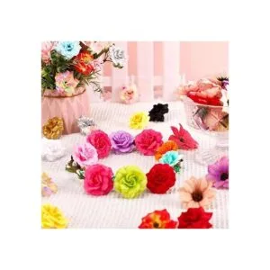 100 mini flores artesanales pequeñas para manualidades_6