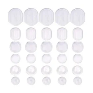 Almohadillas para aretes 60 piezas 6 tamaños cómodas_1
