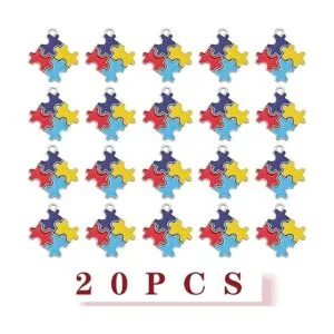 Hmjpng 20 abalorios coloridos para autismo aleación_2