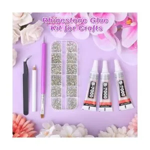 Audab Kit de pegamento de diamantes de imitación con_3
