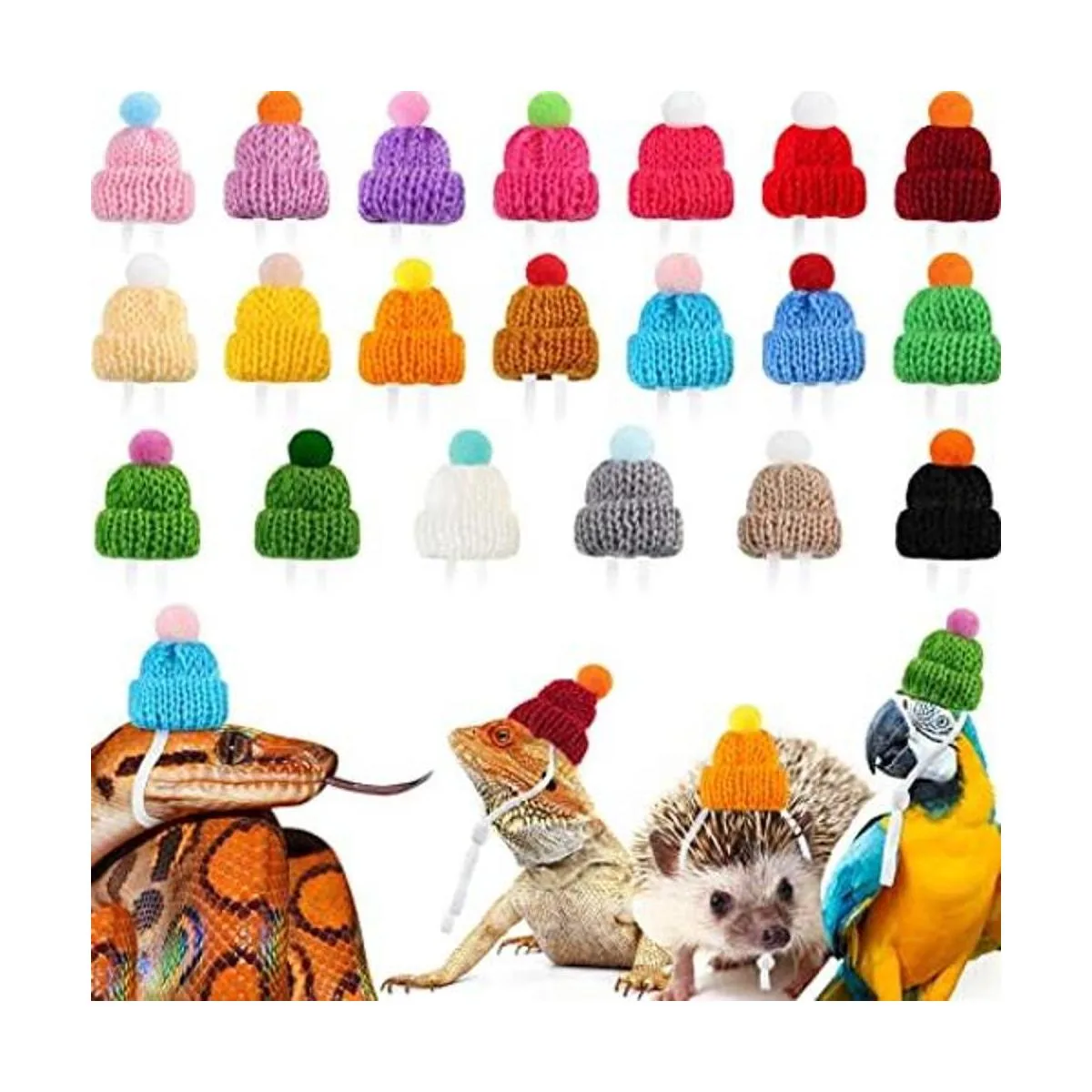 20 piezas de sombrero de serpiente para mascotas con_1