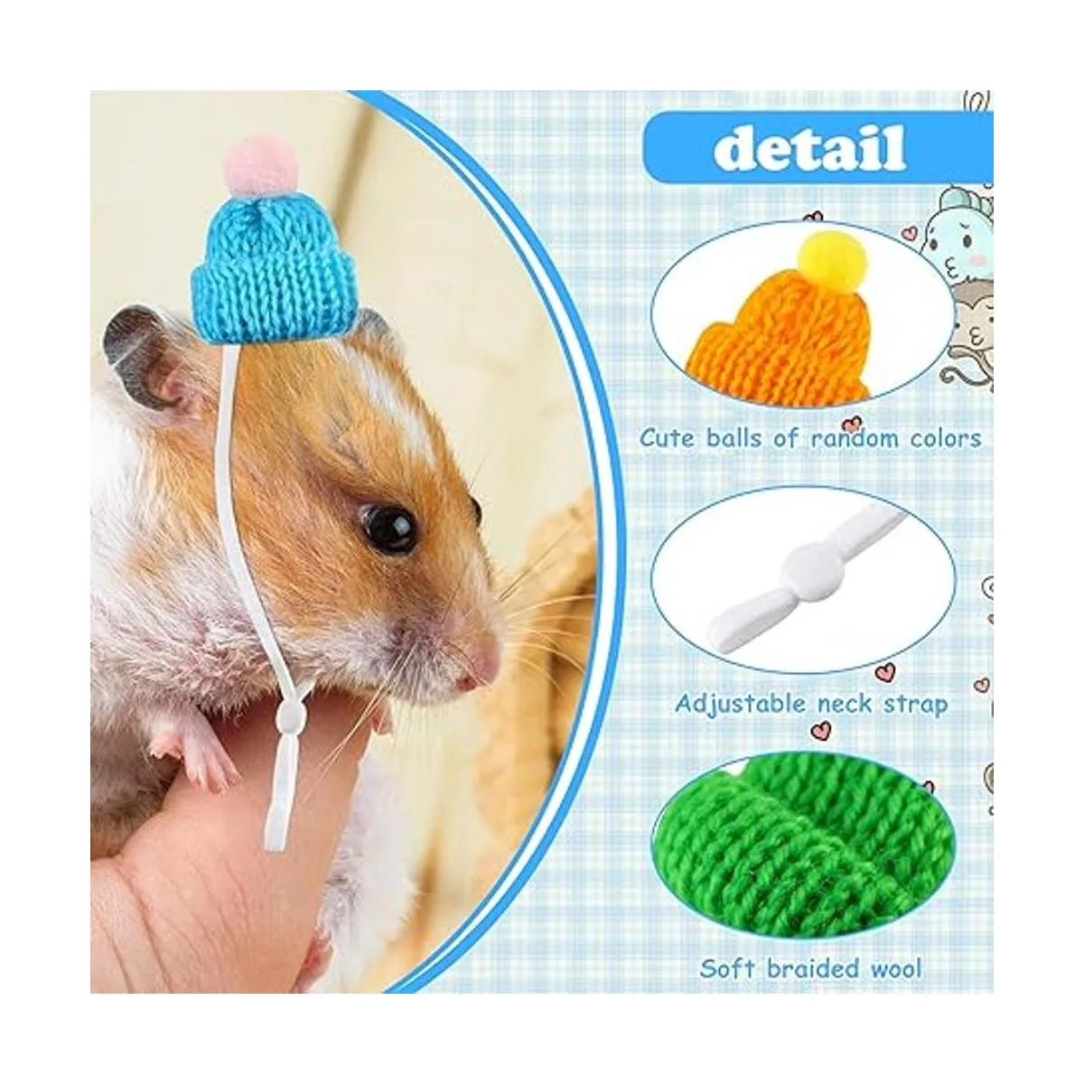 20 piezas de sombrero de serpiente para mascotas con_2