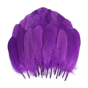 THARAHT 120 plumas de ganso moradas naturales a granel de_1