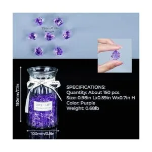 Babenest Piedras de hielo trituradas acrílicas 150 piezas_4