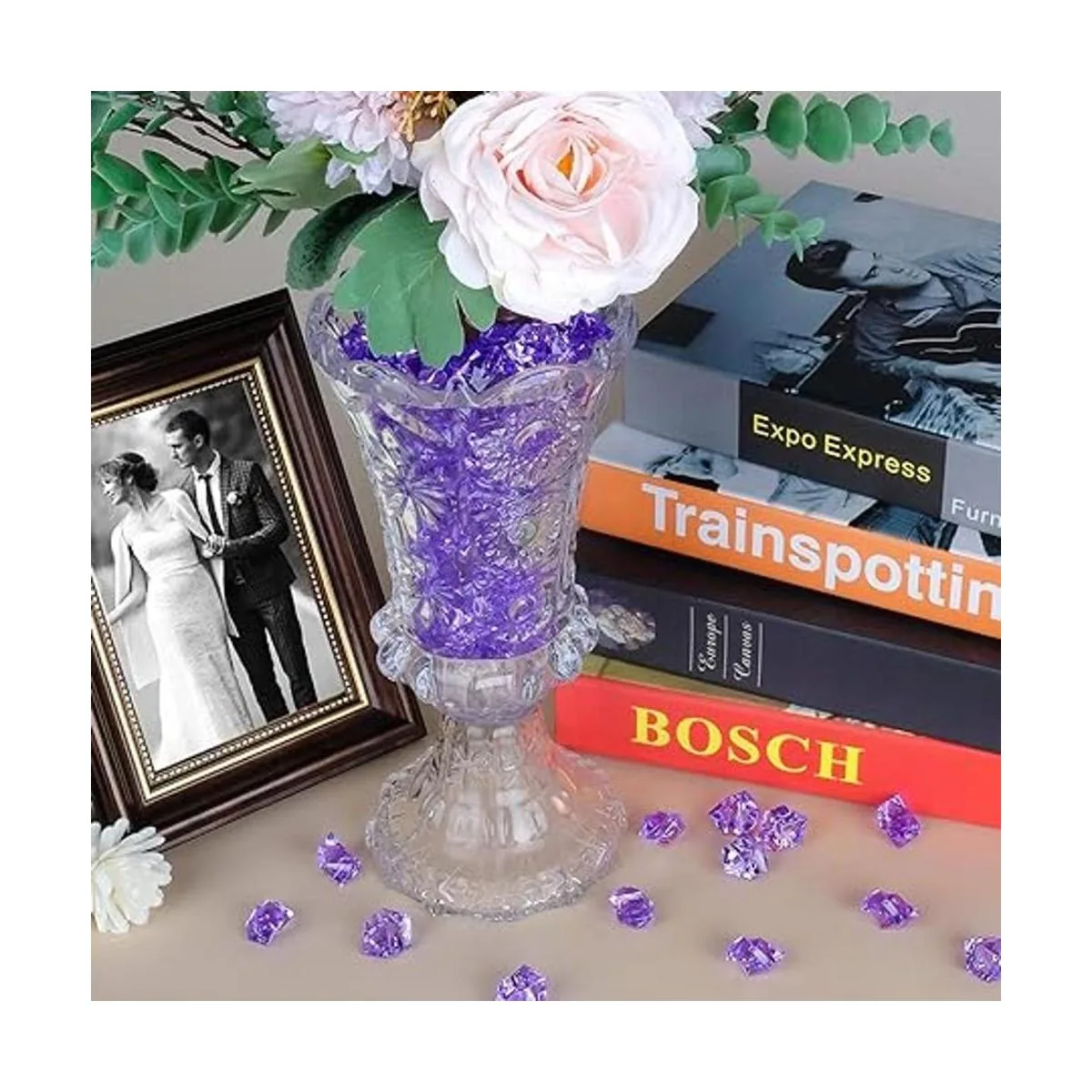 Babenest Piedras de hielo trituradas acrílicas 150 piezas_2