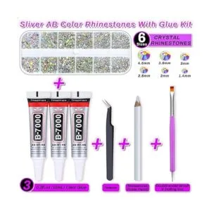 Audab Kit de pegamento de diamantes de imitación con_2