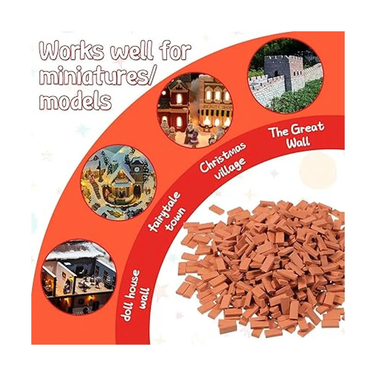 Ladrillos pequeños para paisajismo en miniatura de 135_3