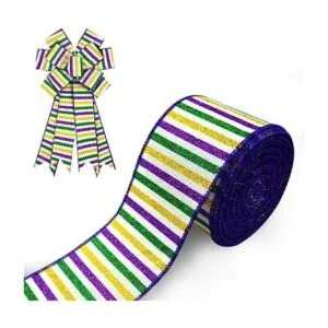 Estivaux Cintas de Mardi Gras para corona 2.5 pulgadas x_1