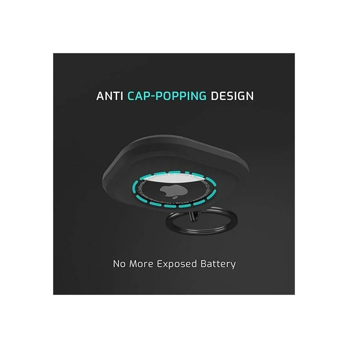 Elkson Compatible con Apple AirTag Holder Case Llavero_4