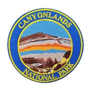 Canyon Canyonlands National Park bordado con plancha sobre_1