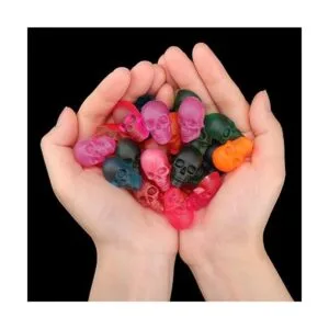 Juome Moldes de silicona para dulces de calavera paquete_4