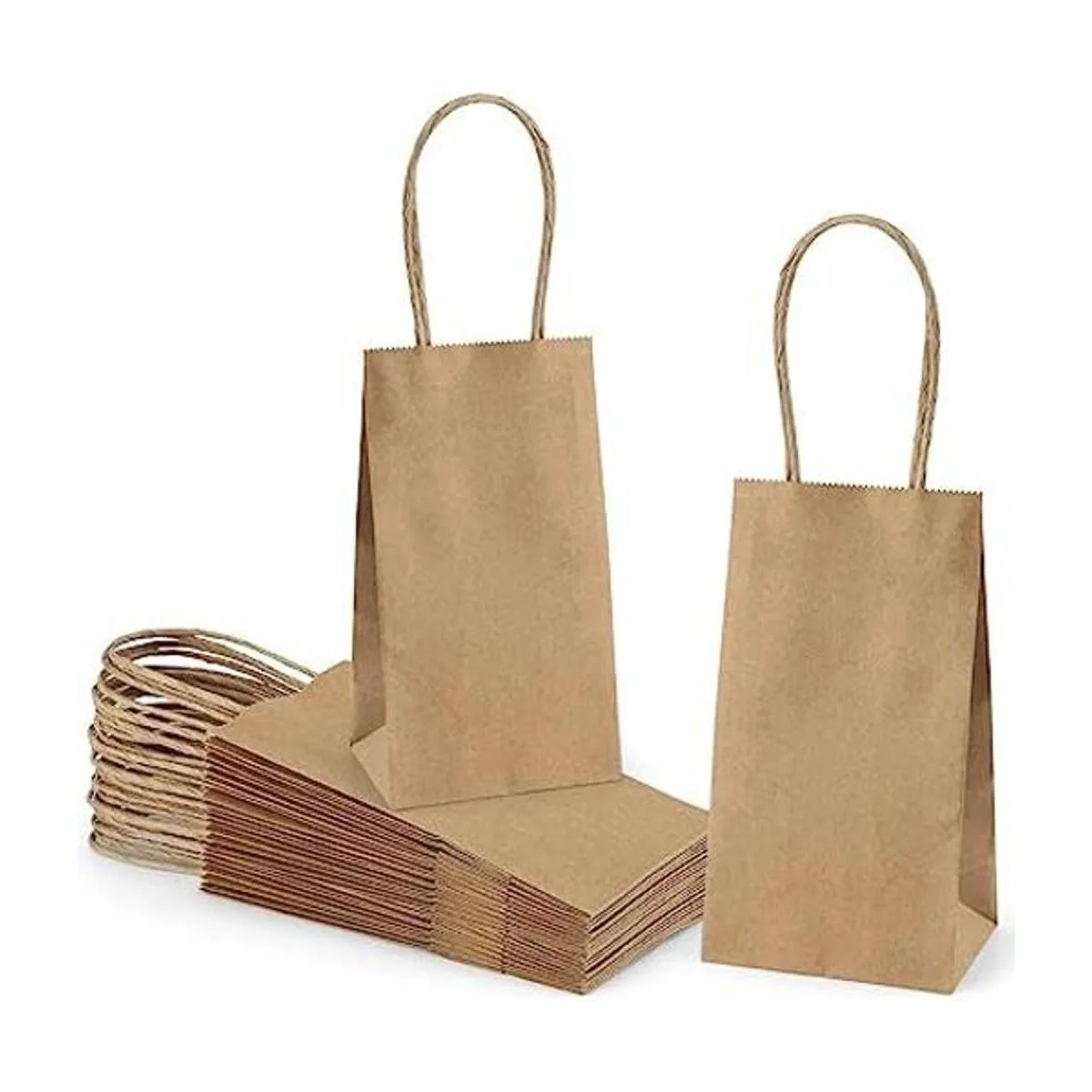 Poever Pequeñas bolsas de papel kraft paquete de 25 mini_1