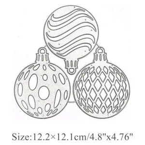3 troqueles de metal de campana de Navidad plantillas de_2