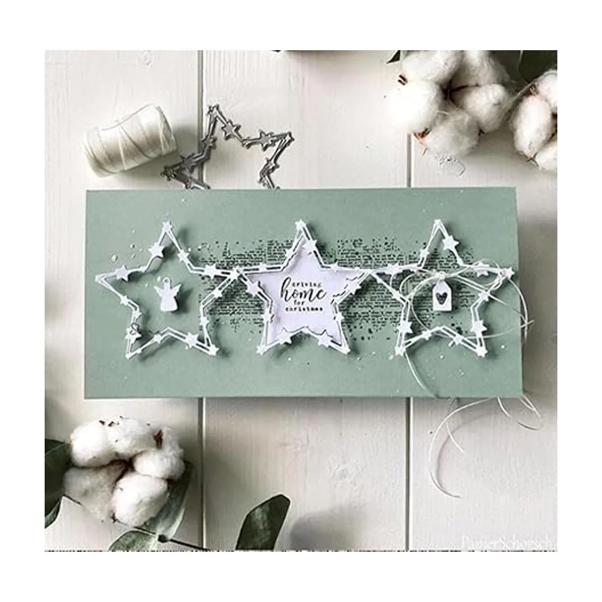 Troqueles de metal con marco de estrellas plantillas de_3