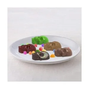 Juome Moldes de silicona para dulces de calavera paquete_5
