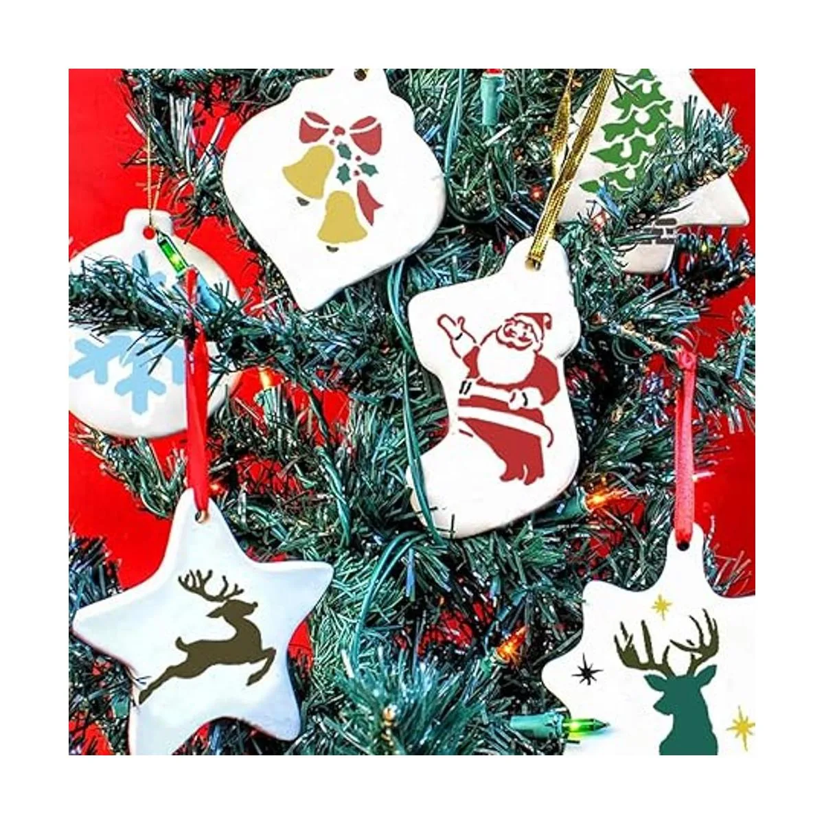 20 plantillas de Navidad pequeñas para pintar sobre madera_4