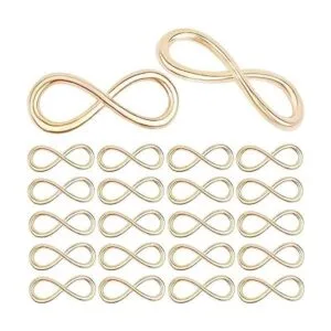 50 conectores de símbolo de infinito de aleación de_1