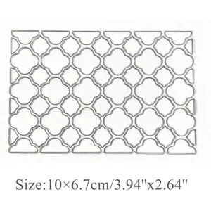 Troqueles de metal con marco de flores rectángulo hueco_2