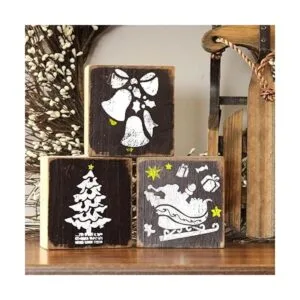 20 plantillas de Navidad pequeñas para pintar sobre madera_6