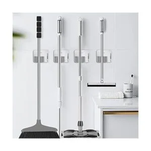 Soporte para escoba autoadhesivo sin taladro organizador_4