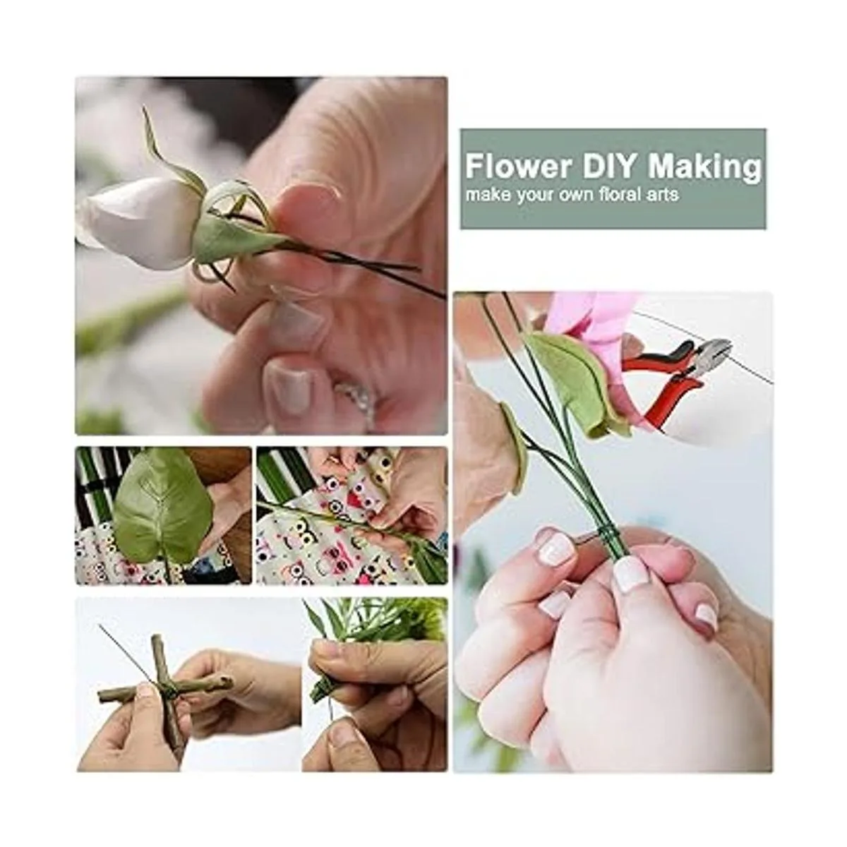 Scartink Paquete de 4 alambres florales flexibles de_6