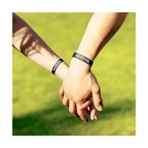 12 pulseras de aluminio anodizado en blanco de 7 x 0.5 x_7