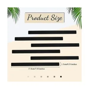 12 pulseras de aluminio anodizado en blanco de 7 x 0.5 x_2