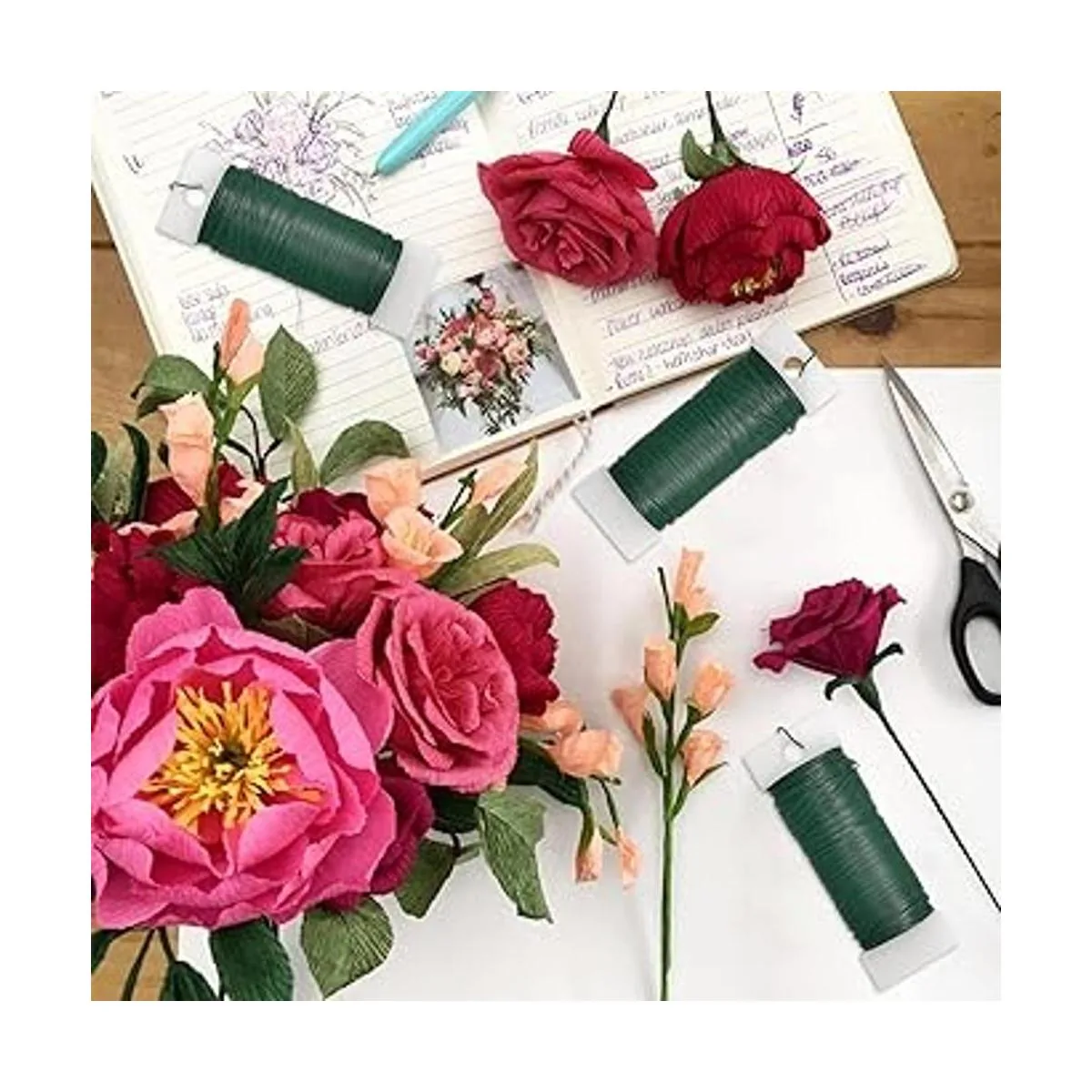 Scartink Paquete de 4 alambres florales flexibles de_3