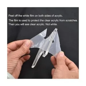 Soporte de pared pared con sable de luz transparente_5