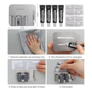Soporte para escoba autoadhesivo sin taladro organizador_3
