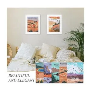 Juego de 16 pósteres vintage del parque nacional sin_4