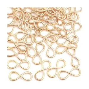 50 conectores de símbolo de infinito de aleación de_4