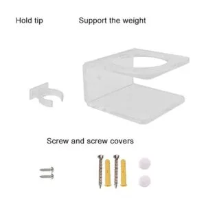 Soporte de pared pared con sable de luz transparente_2