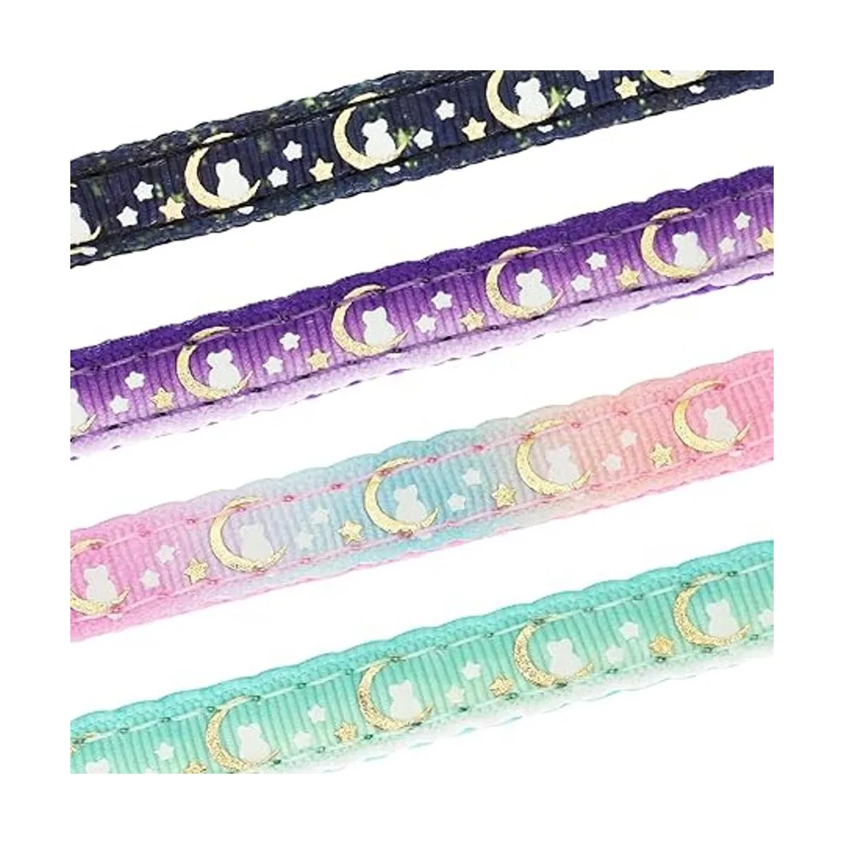 Giecooh 2 Pack Breakaway Cat Collar with BellsAdjustable_5