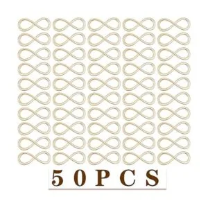 50 conectores de símbolo de infinito de aleación de_2