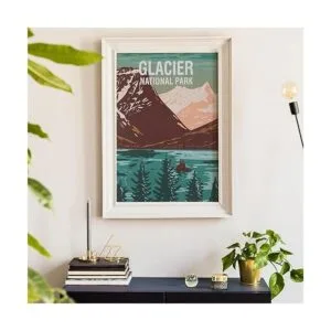 Juego de 16 pósteres vintage del parque nacional sin_3