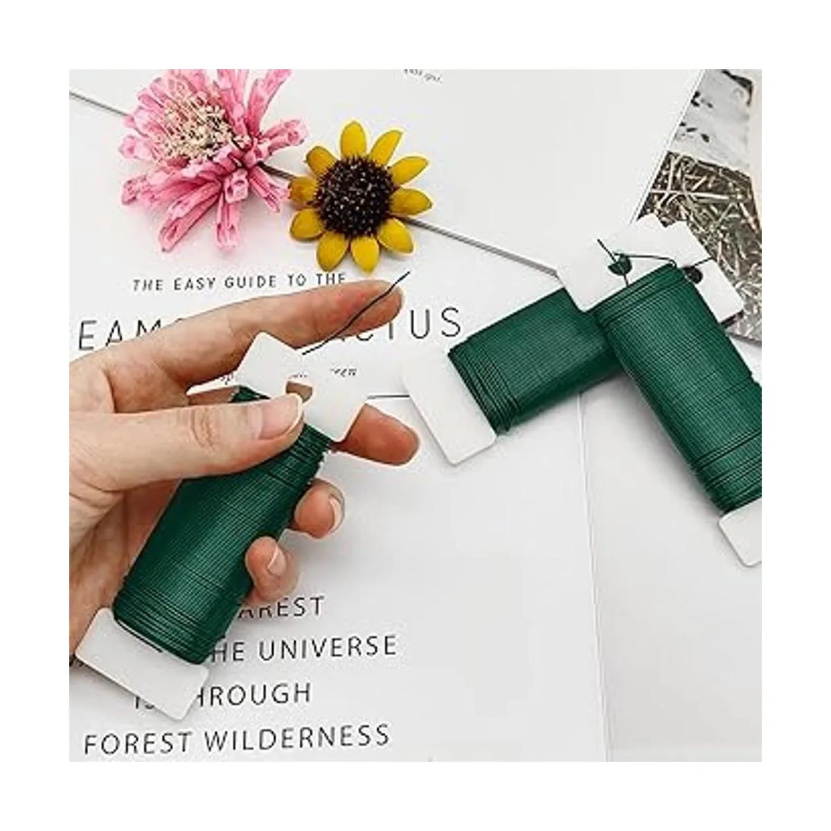 Scartink Paquete de 4 alambres florales flexibles de_4