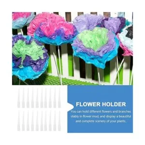 Cabilock Soporte de tubo de plástico para flores 100_5